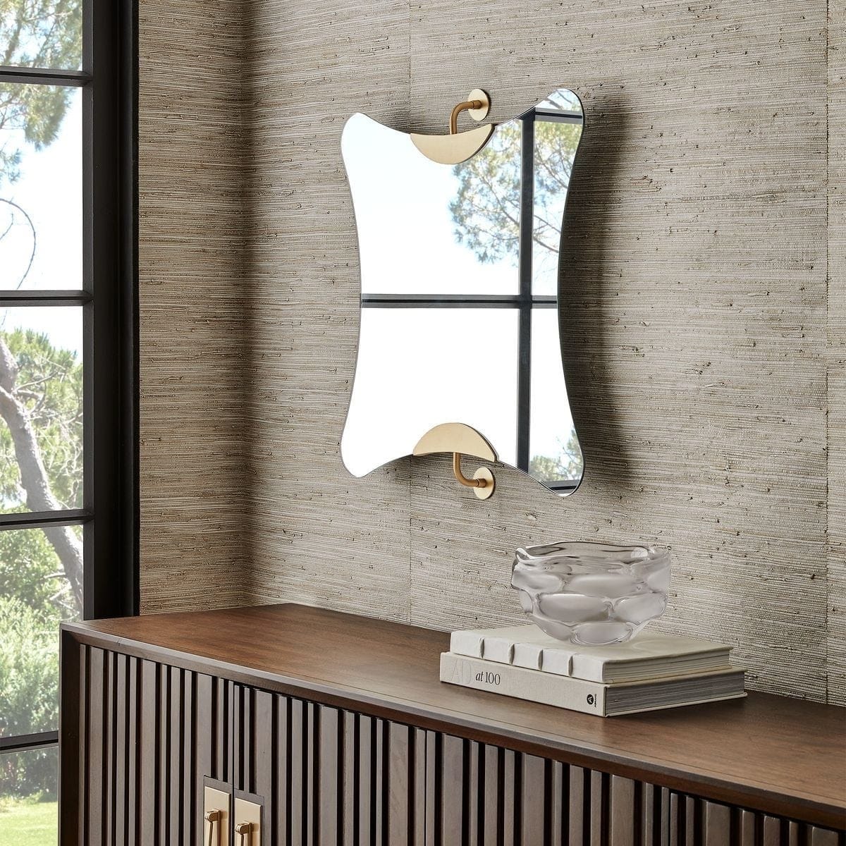 Uttermost Mirrors Ahead of the Curve Mirror - Large House of Isabella UK