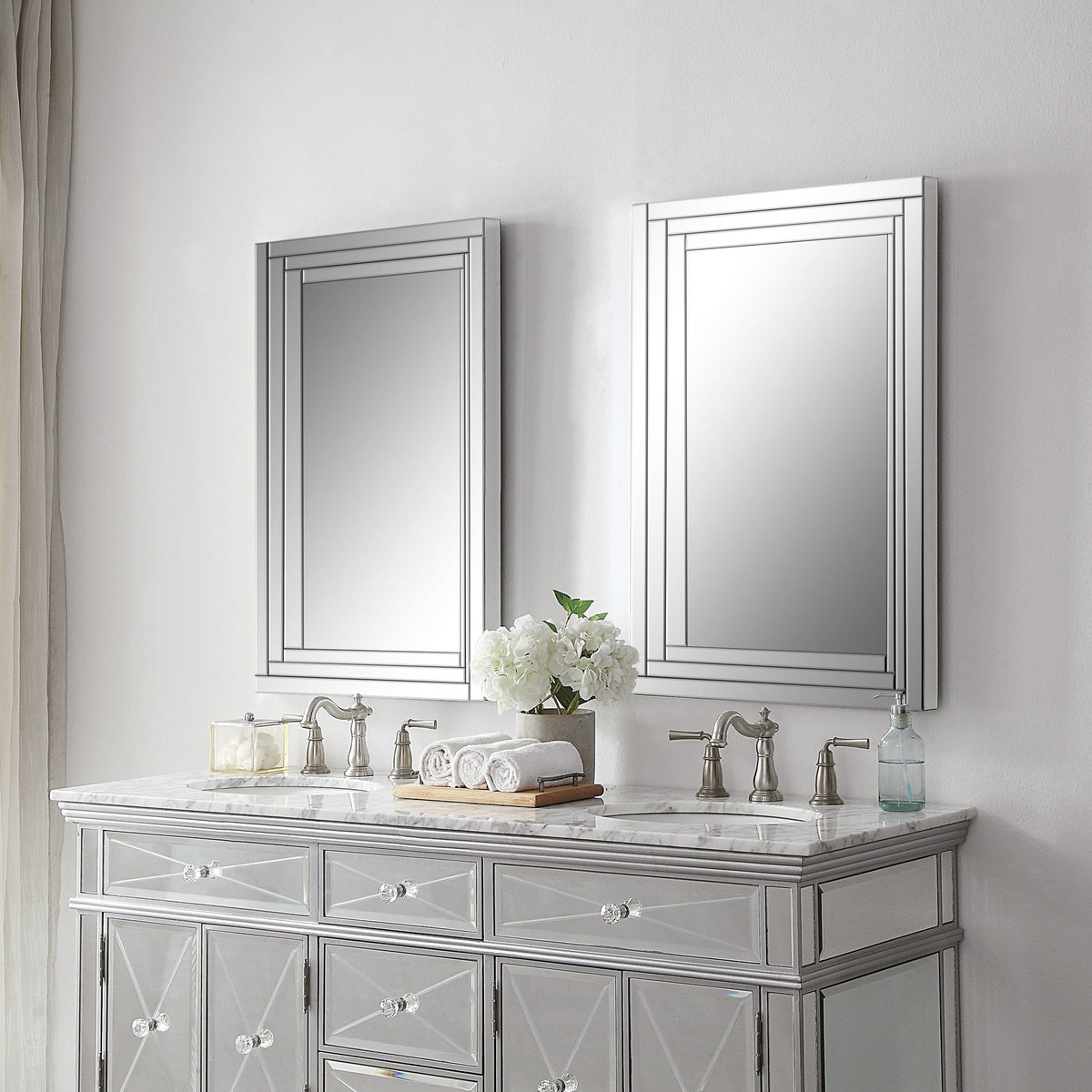 Uttermost Mirrors Alanna Frameless Vanity Mirror House of Isabella UK