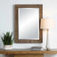 Uttermost Mirrors Aldous Walnut Rectangular Mirror House of Isabella UK