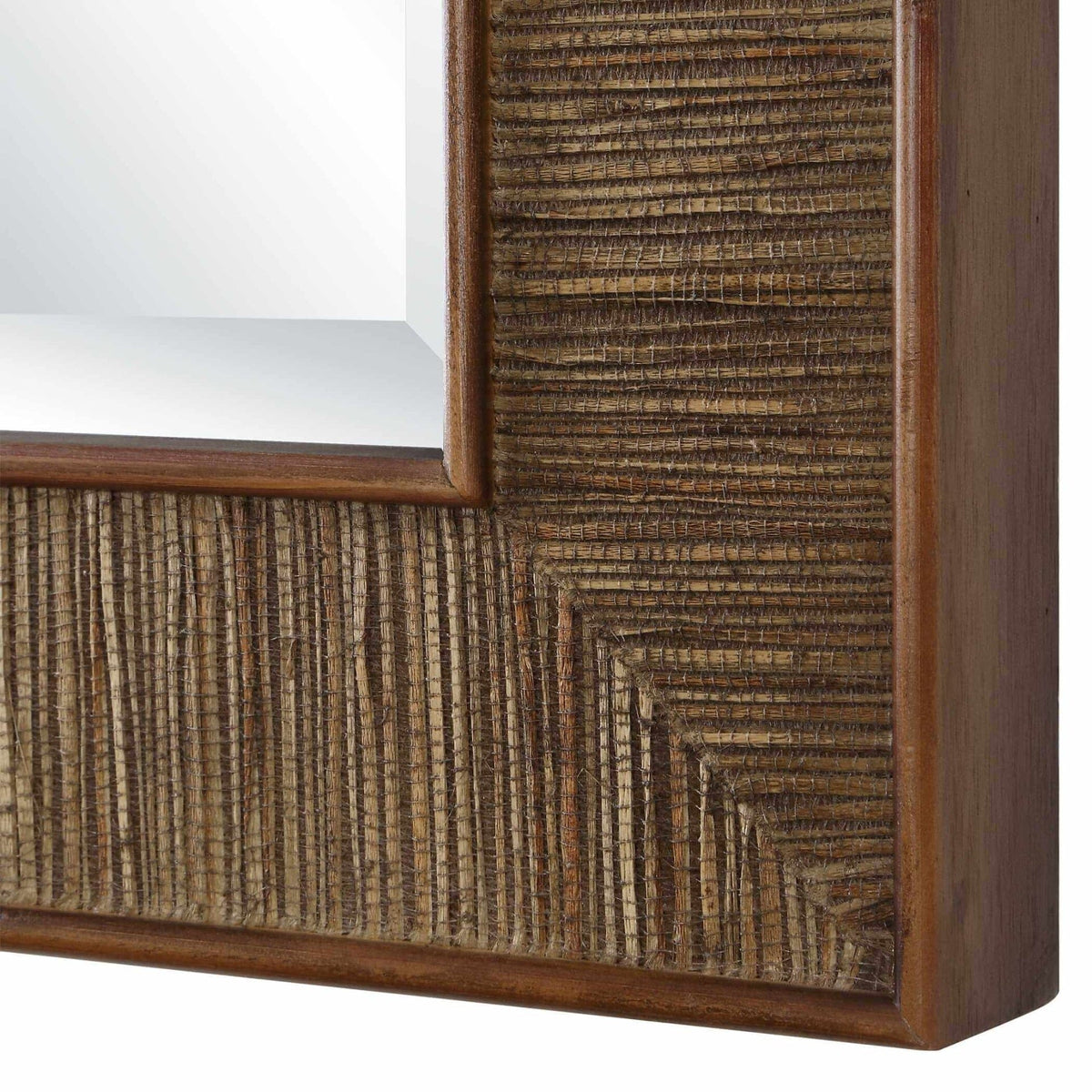 Uttermost Mirrors Aldous Walnut Rectangular Mirror House of Isabella UK