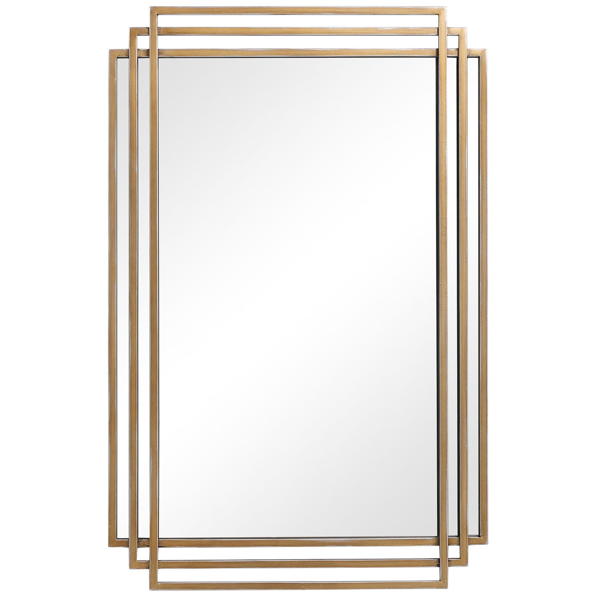 Uttermost Mirrors Amherst Brushed Gold Mirror House of Isabella UK