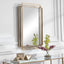 Uttermost Mirrors Amherst Brushed Gold Mirror House of Isabella UK
