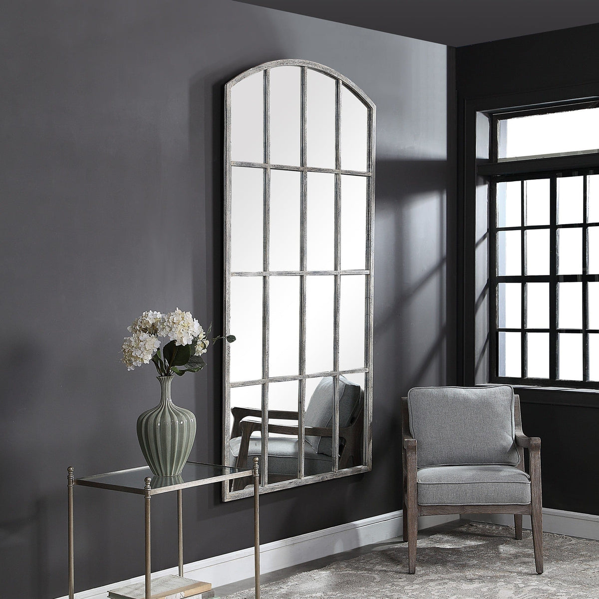 Uttermost Mirrors Amiel Ivory Arched Mirror House of Isabella UK