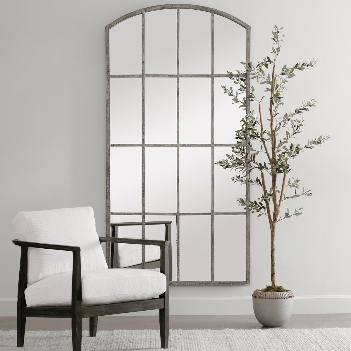 Uttermost Mirrors Amiel Ivory Arched Mirror House of Isabella UK