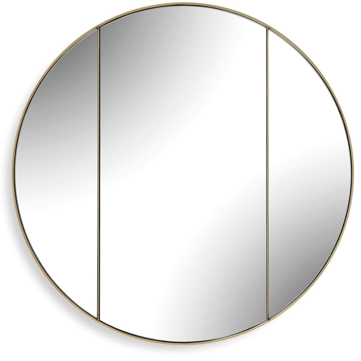 Uttermost Mirrors Amram Antique Brass Round Mirror House of Isabella UK