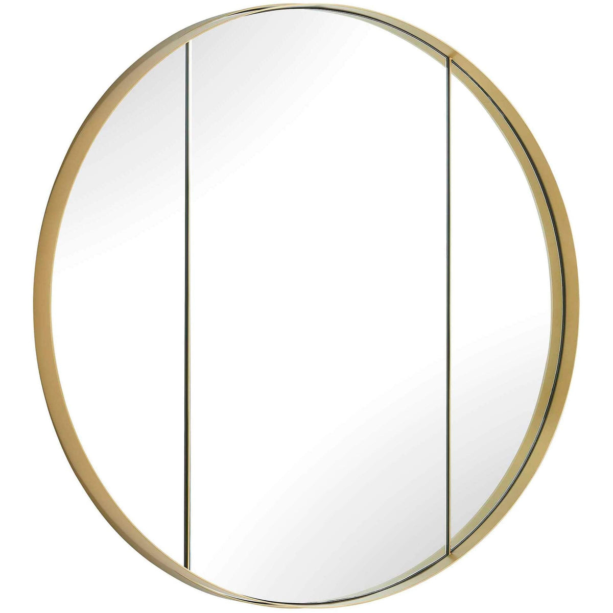 Uttermost Mirrors Amram Antique Brass Round Mirror House of Isabella UK