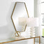 Uttermost Mirrors Ankara Brass Hexagon Mirror House of Isabella UK