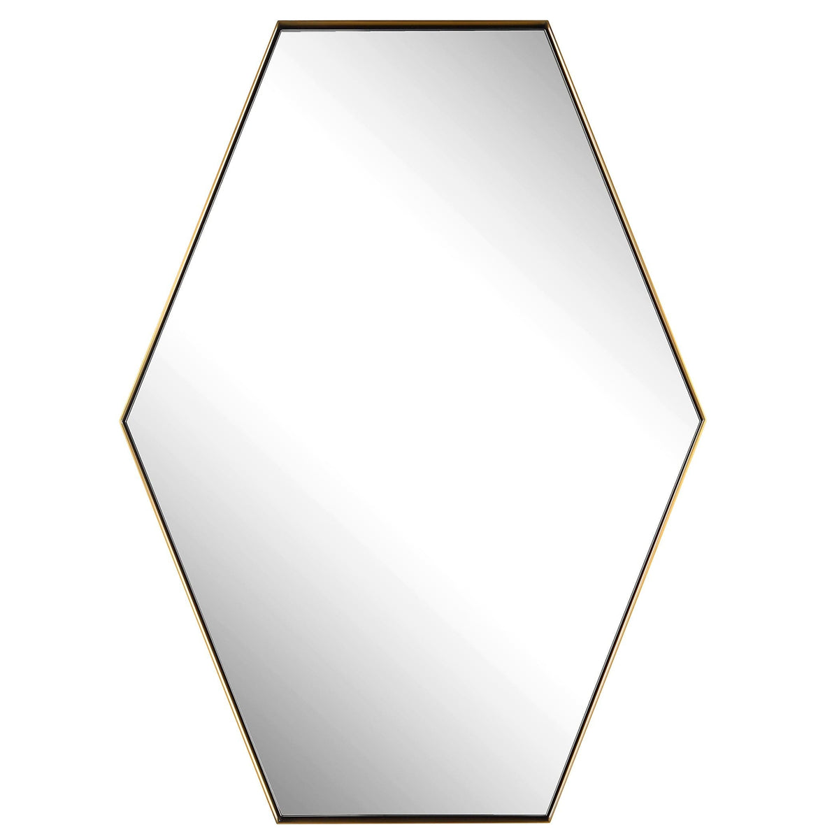 Uttermost Mirrors Ankara Brass Hexagon Mirror House of Isabella UK