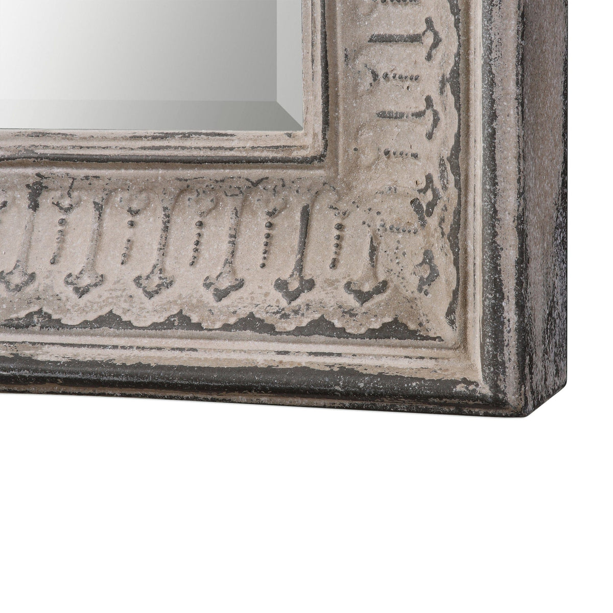 Uttermost Mirrors Argenton Aged Gray Arch Mirror House of Isabella UK