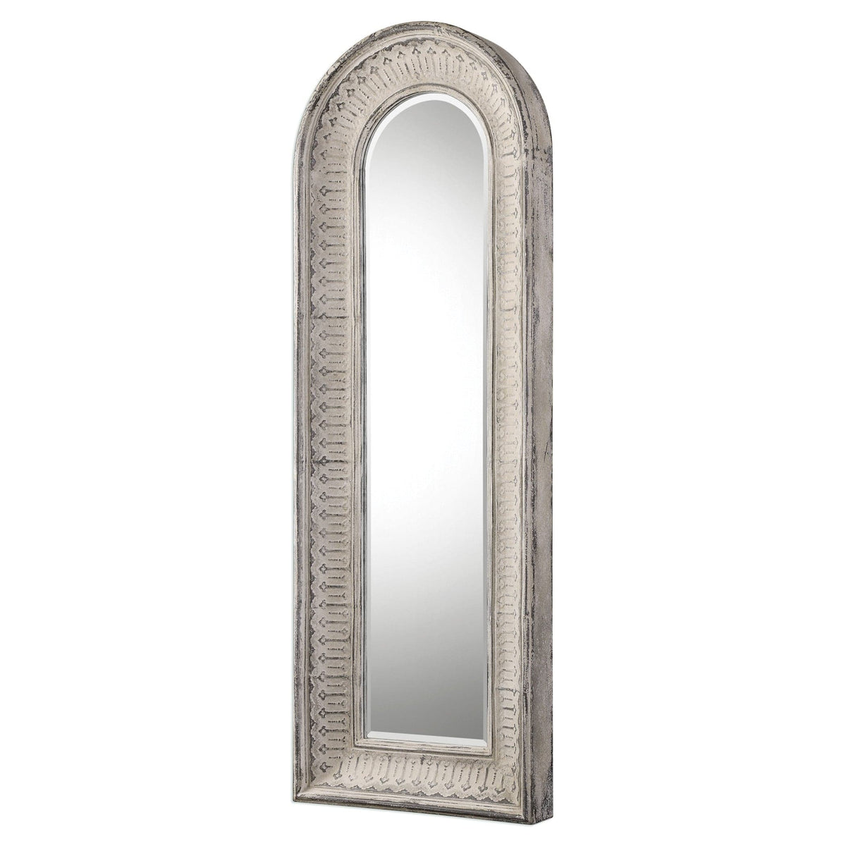 Uttermost Mirrors Argenton Aged Gray Arch Mirror House of Isabella UK
