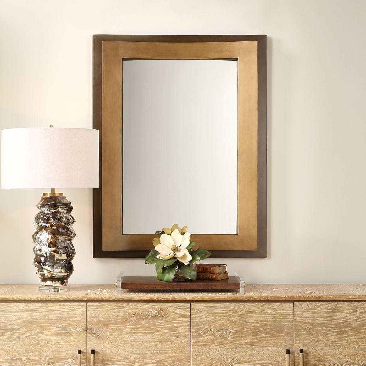 Uttermost Mirrors Around The Bend Mirror in Golden Bronze House of Isabella UK