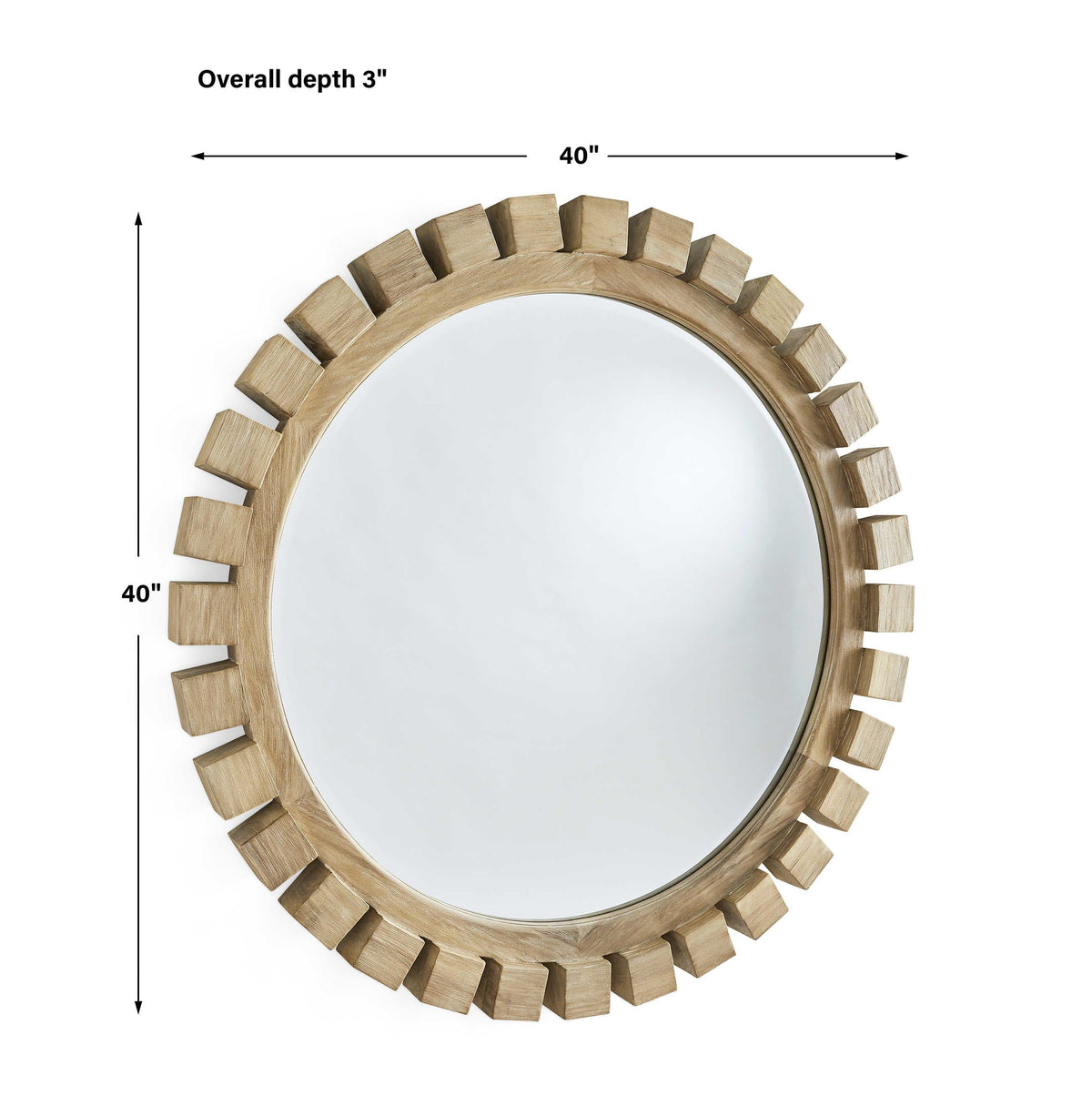 Uttermost Mirrors Around The Block Mirror - 40 Natural House of Isabella UK