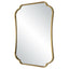 Uttermost Mirrors Athena Brushed Brass Mirror House of Isabella UK