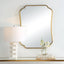 Uttermost Mirrors Athena Brushed Brass Mirror House of Isabella UK