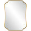Uttermost Mirrors Athena Brushed Brass Mirror House of Isabella UK
