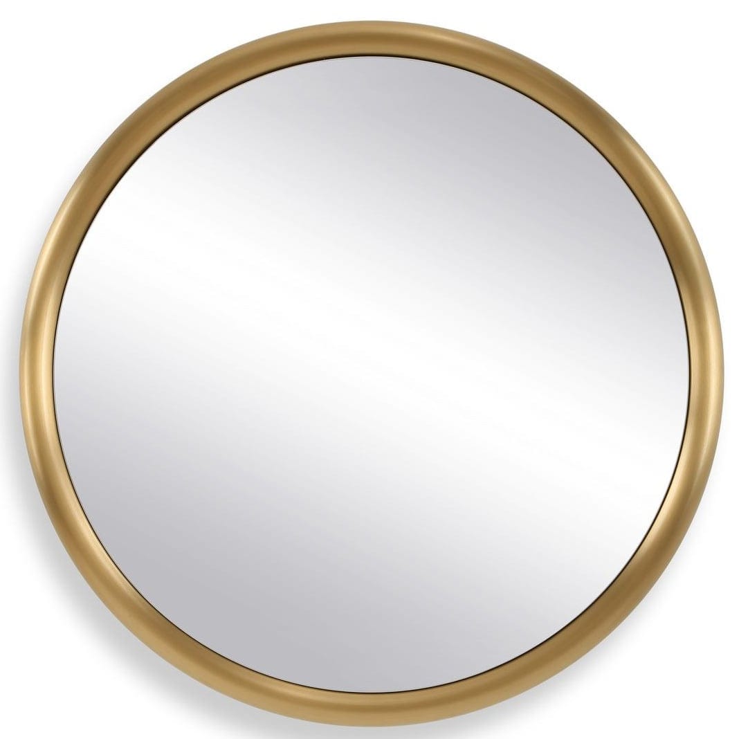 Uttermost Mirrors Atkinson Modern Round Mirror in Brass House of Isabella UK
