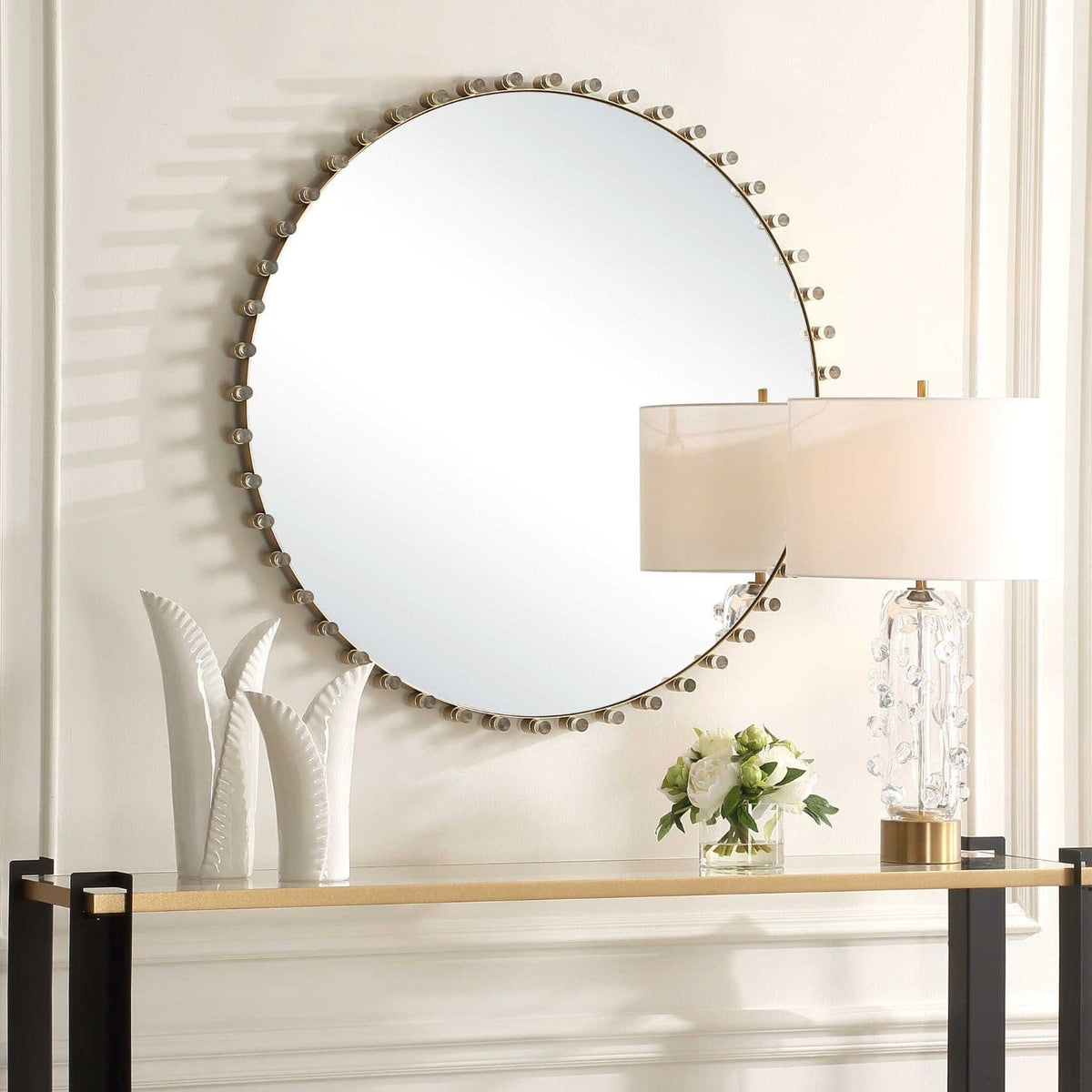 Avelyne Round Mirror.