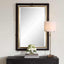 Uttermost Mirrors Bach Walnut & Brass Rectangle Mirror House of Isabella UK