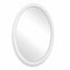 Uttermost Mirrors Bali White Ribbed Oval Mirror House of Isabella UK
