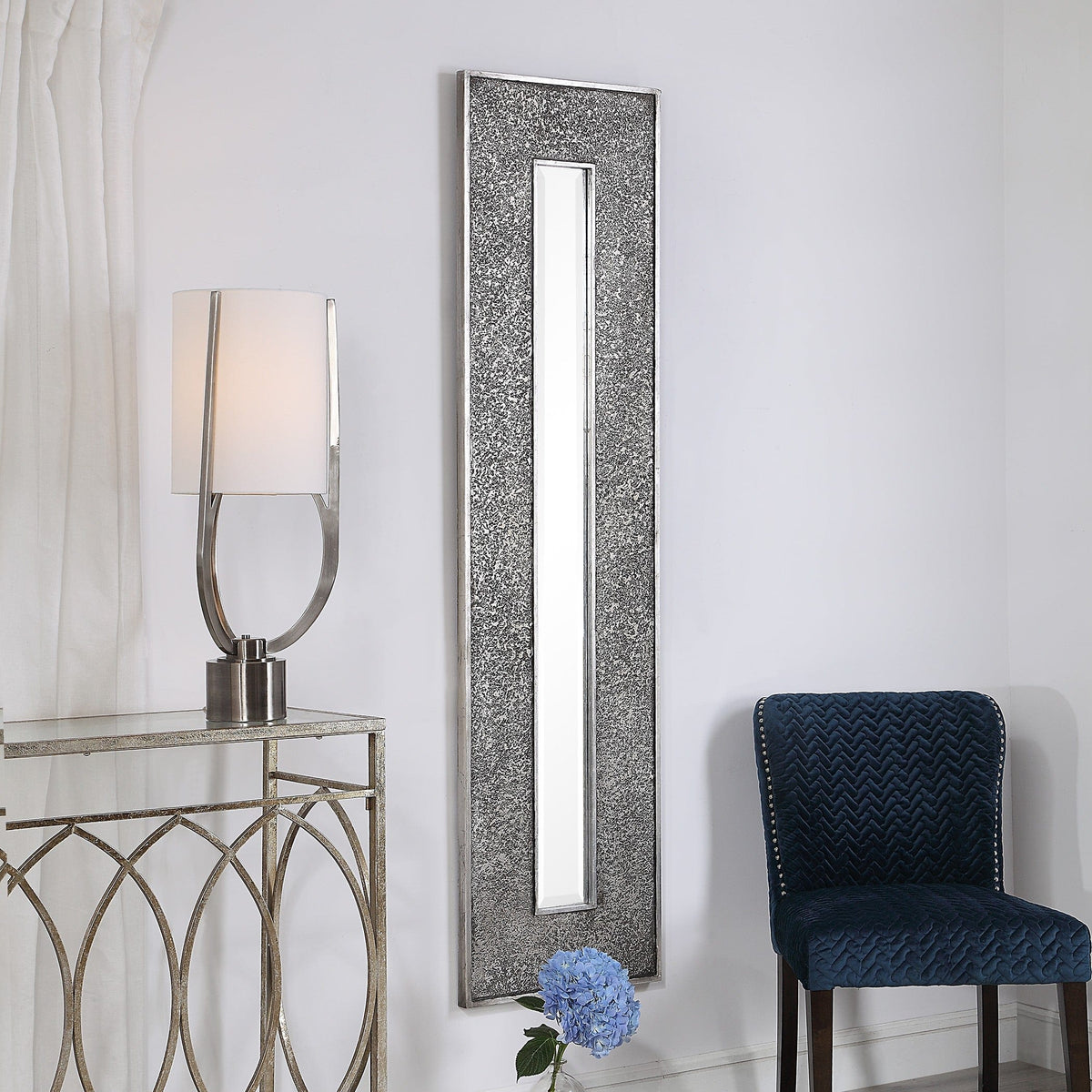 Uttermost Mirrors Bannon Tall Metallic Mirror House of Isabella UK