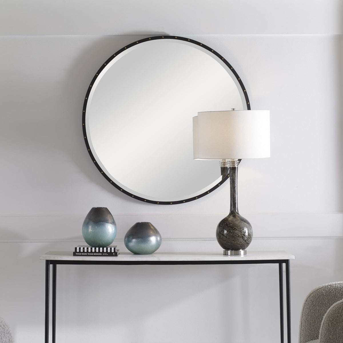 Uttermost Mirrors Benedo Round Mirror House of Isabella UK