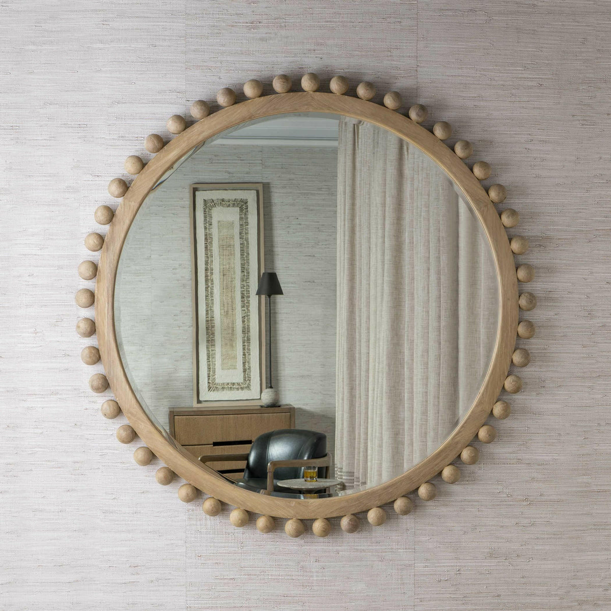 Black Label Brianza Round Mirror - 72 Natural.