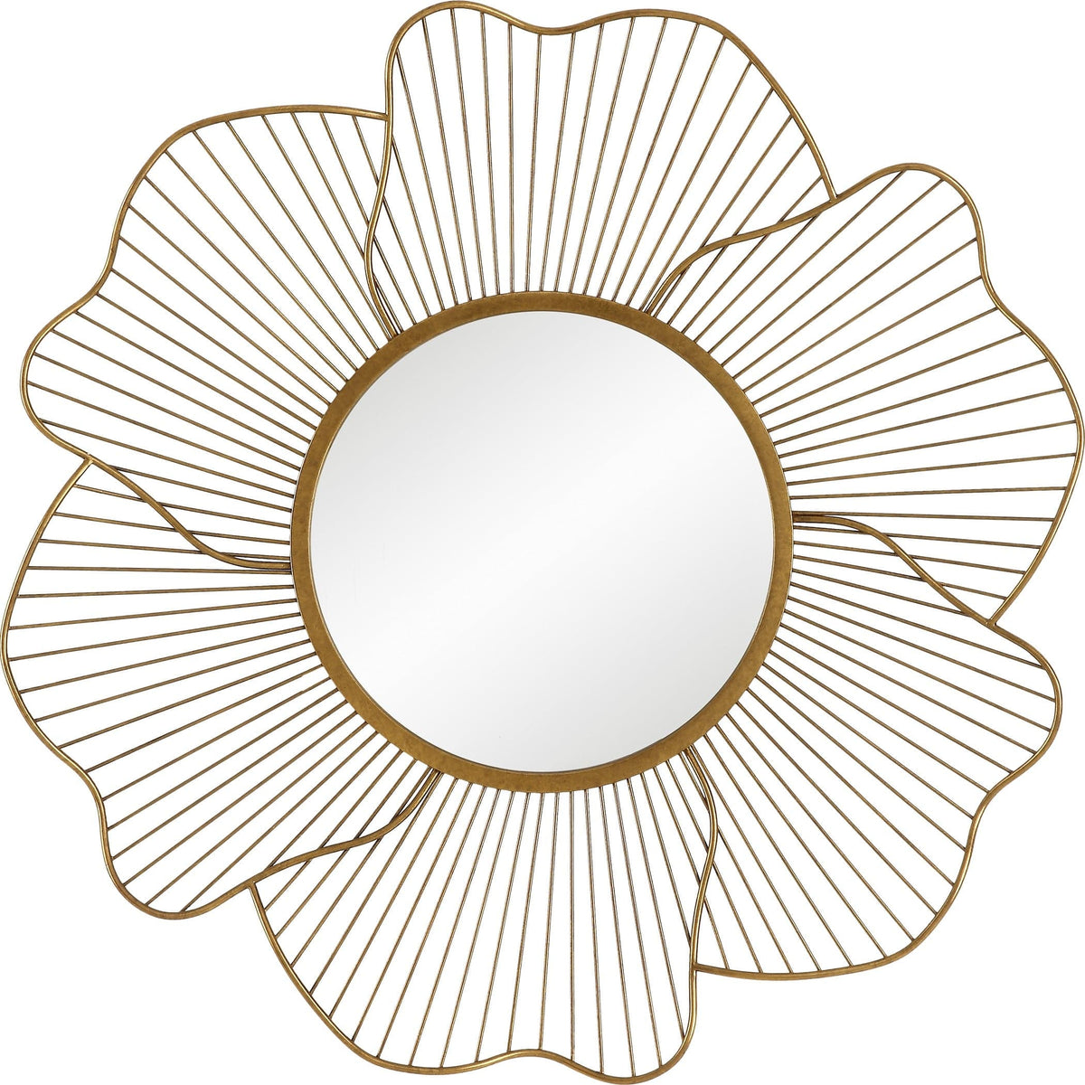 Uttermost Mirrors Blossom Gold Floral Mirror House of Isabella UK