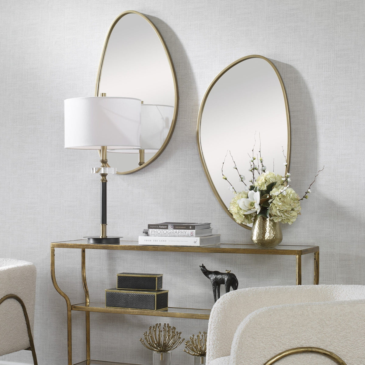 Uttermost Mirrors Boomerang Gold Mirror House of Isabella UK