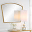 Uttermost Mirrors Boundary Gold Arch Mirror House of Isabella UK