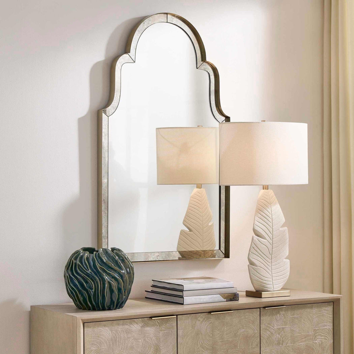 Uttermost Mirrors Brayden Antique Arch Mirror House of Isabella UK