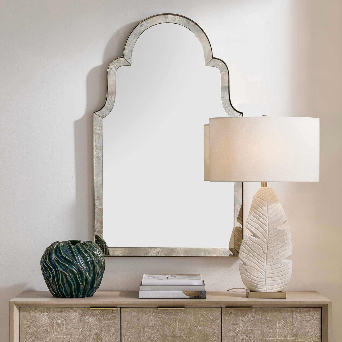 Uttermost Mirrors Brayden Antique Arch Mirror House of Isabella UK