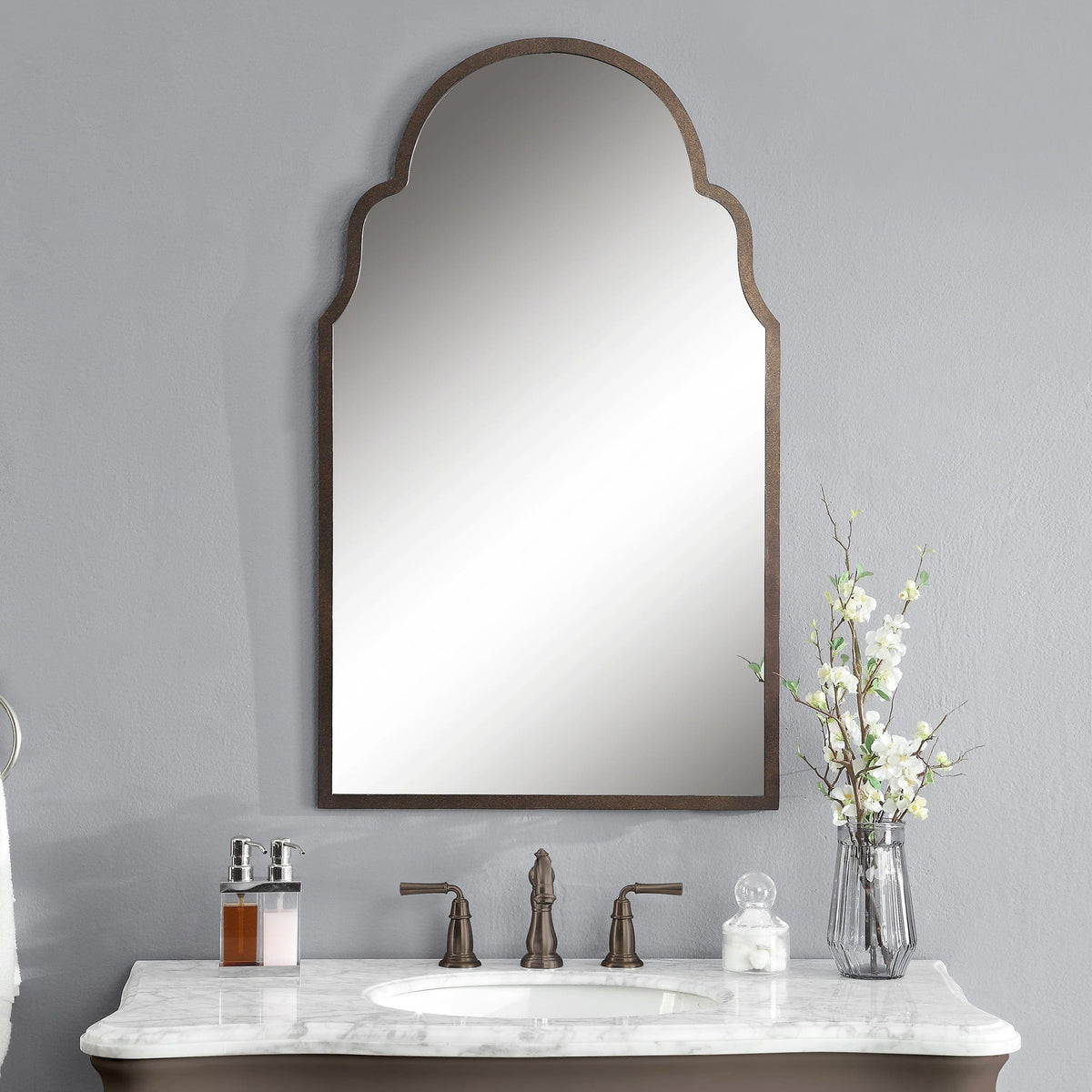 Uttermost Mirrors Brayden Arch Metal Mirror House of Isabella UK