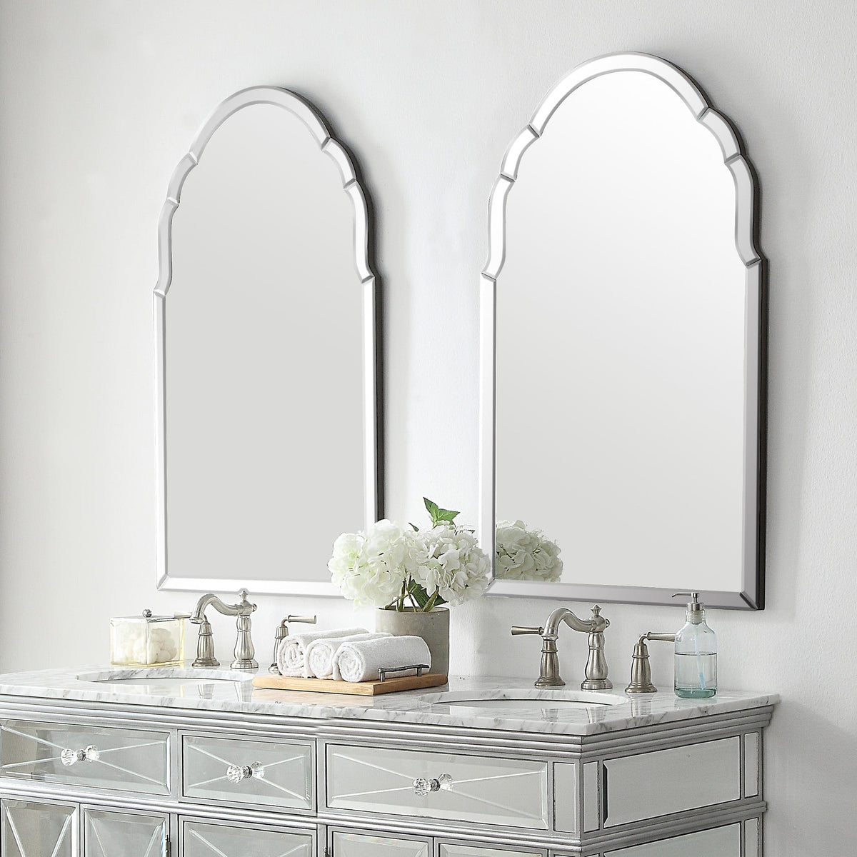 Uttermost Mirrors Brayden Frameless Arched Mirror House of Isabella UK