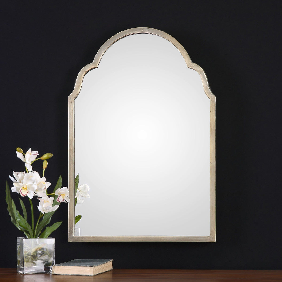 Uttermost Mirrors Brayden Petite Silver Arch Mirror House of Isabella UK