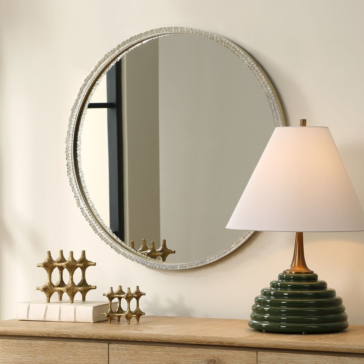 Uttermost Mirrors Break The Ice Round Mirror House of Isabella UK