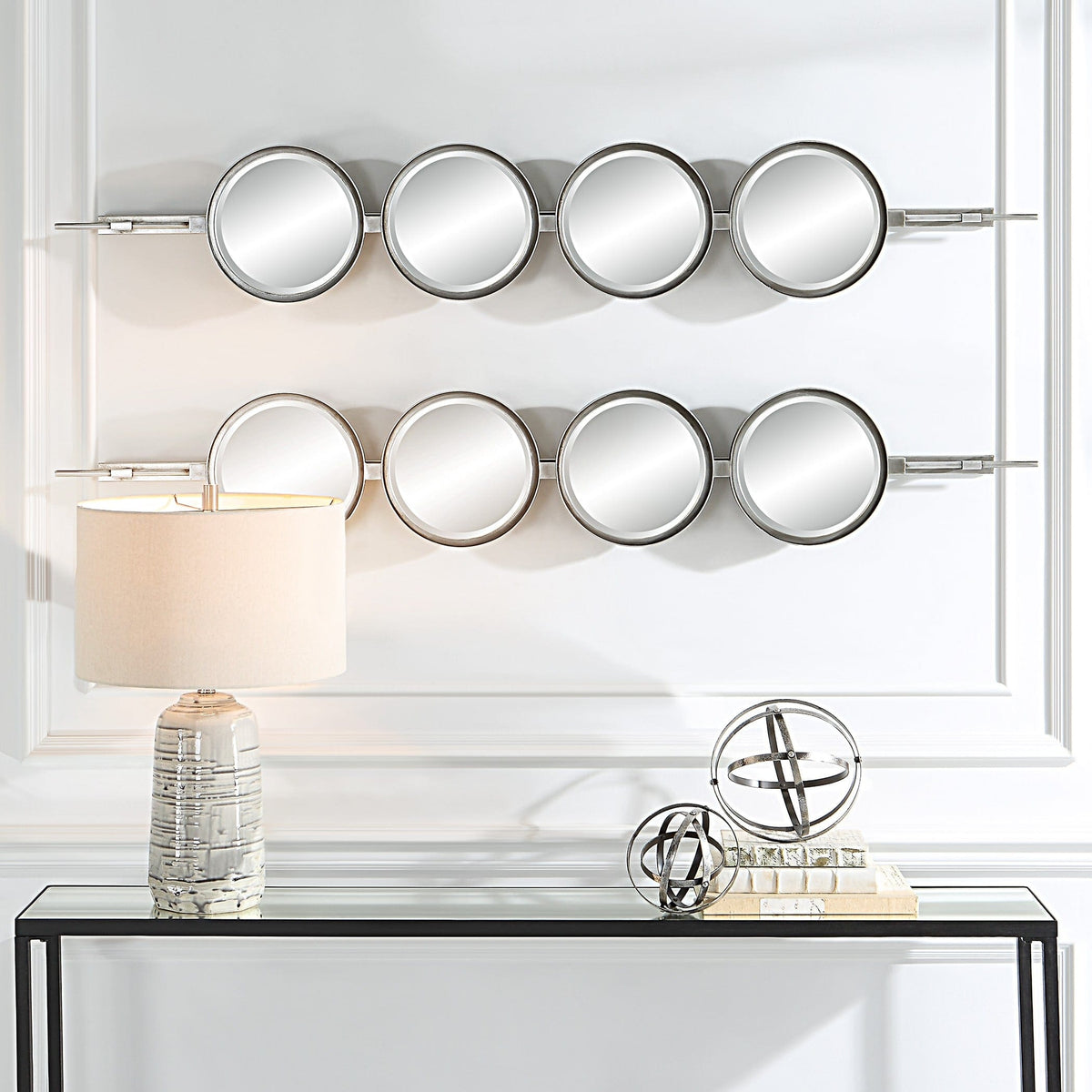 Uttermost Mirrors Button Silver Mirror House of Isabella UK