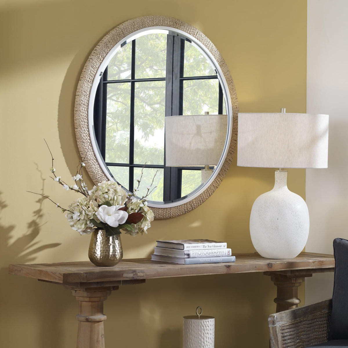 Uttermost Mirrors Carbet Round Rope Mirror House of Isabella UK