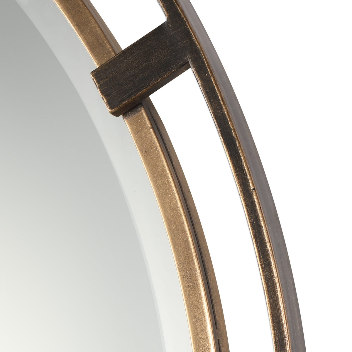 Uttermost Mirrors Carrizo Bronze Round Mirror House of Isabella UK