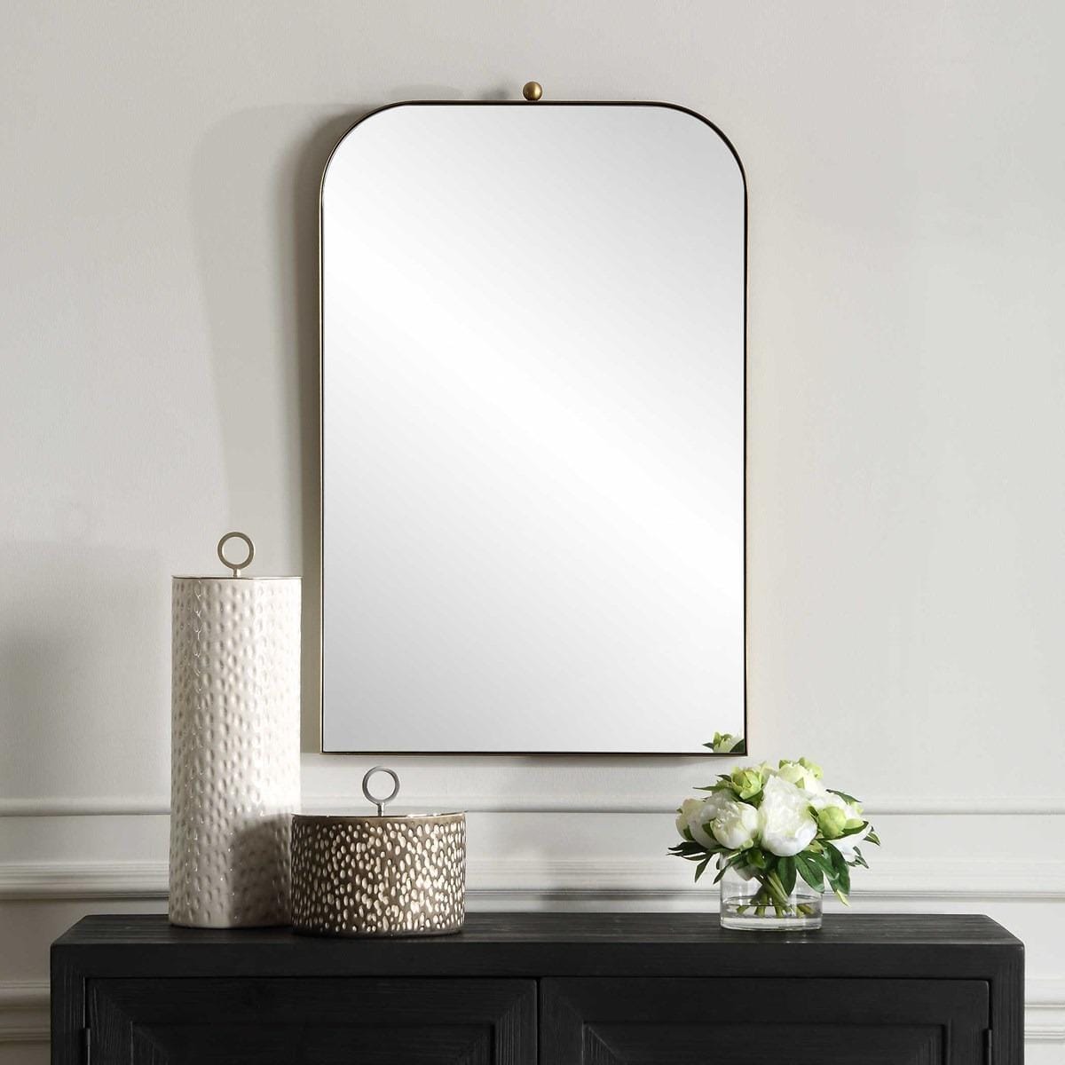Uttermost Mirrors Cassidy Brass Arch Mirror House of Isabella UK