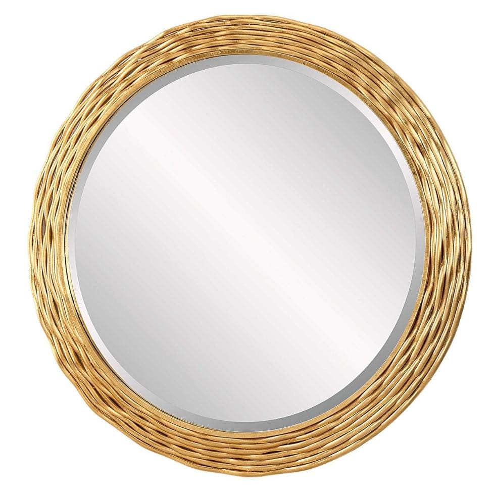 Uttermost Mirrors Celeste Gold Round Mirror House of Isabella UK