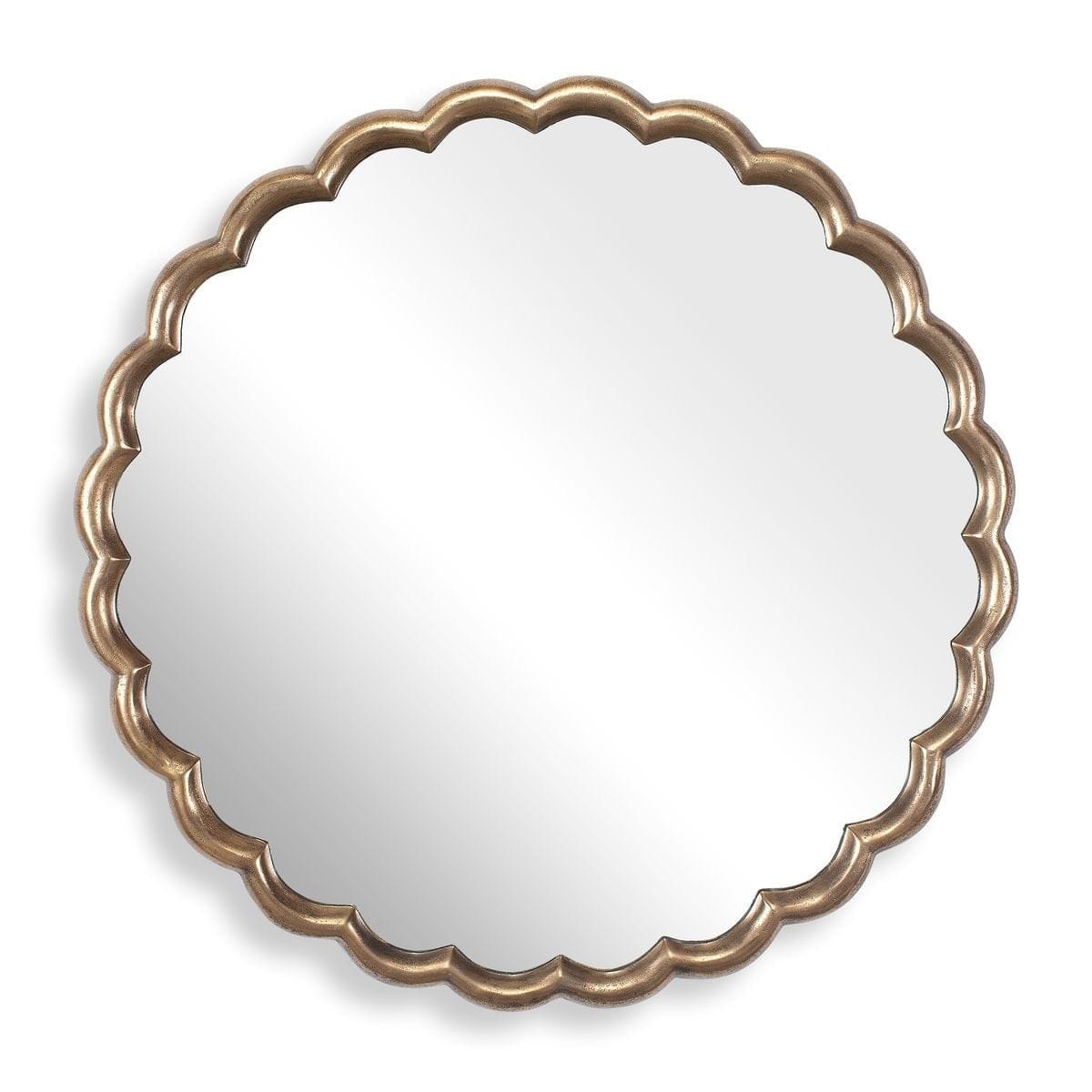 Uttermost Mirrors Cerrito Antique Brass Round Mirror House of Isabella UK