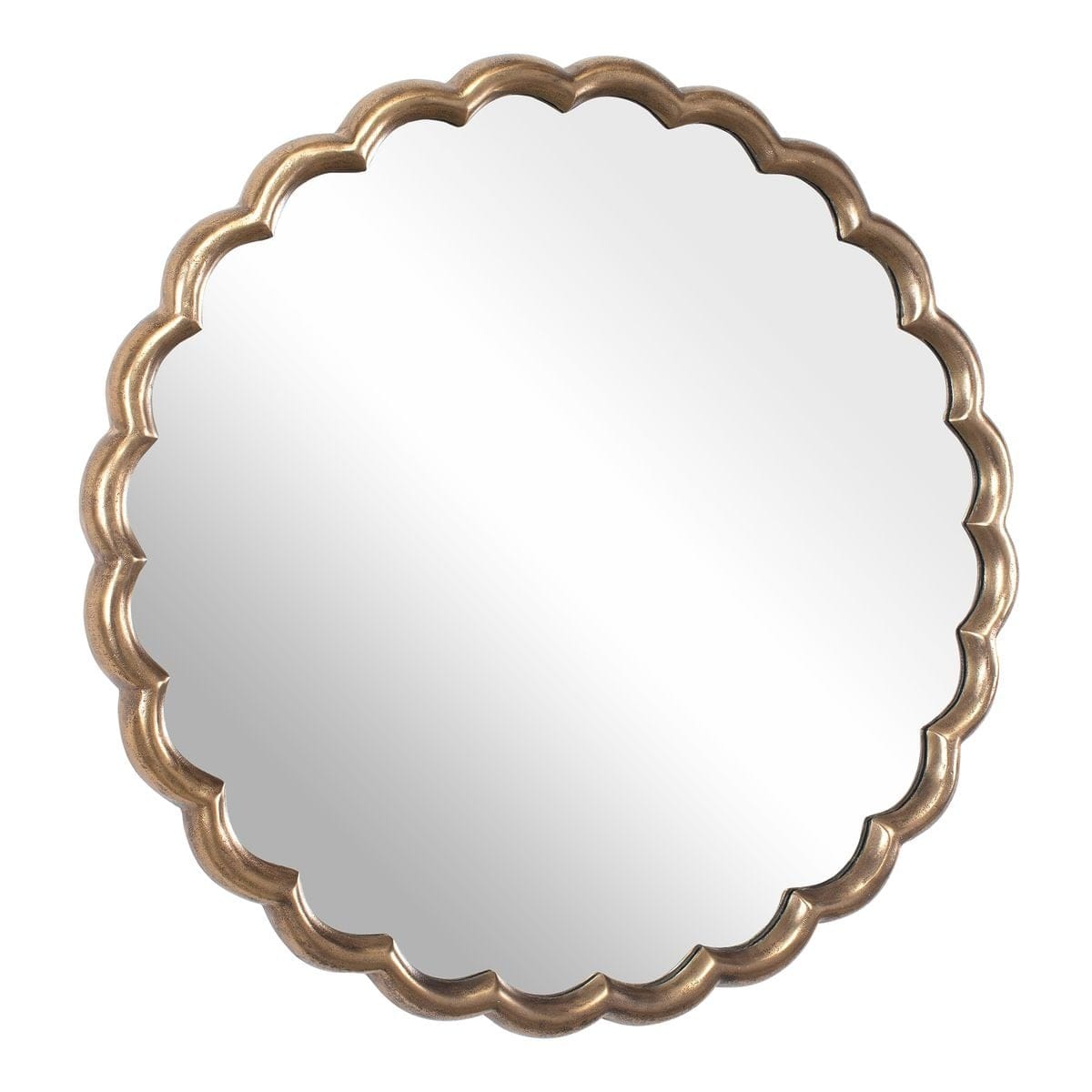 Uttermost Mirrors Cerrito Antique Brass Round Mirror House of Isabella UK