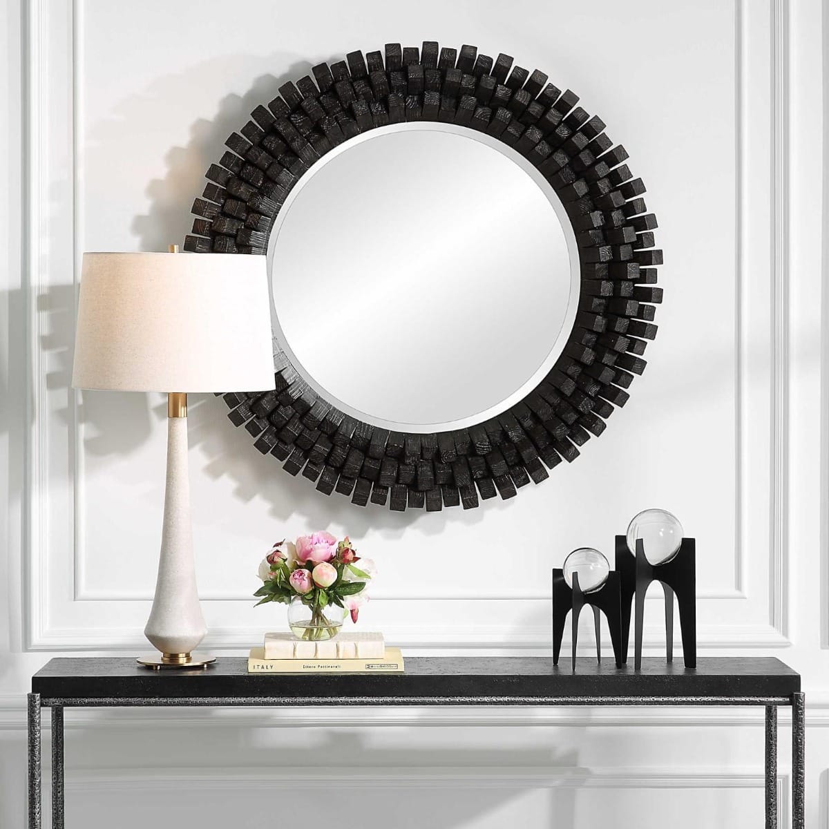 Uttermost Mirrors Circle Of Piers Round Mirror House of Isabella UK