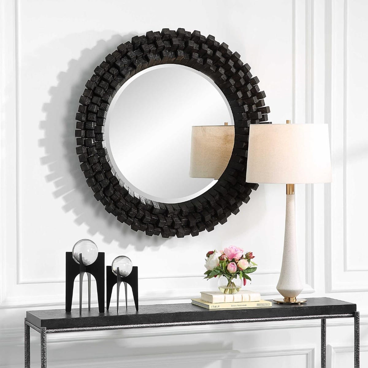Uttermost Mirrors Circle Of Piers Round Mirror House of Isabella UK