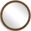 Uttermost Mirrors Cleveland Round Mirror in Burl Wood House of Isabella UK