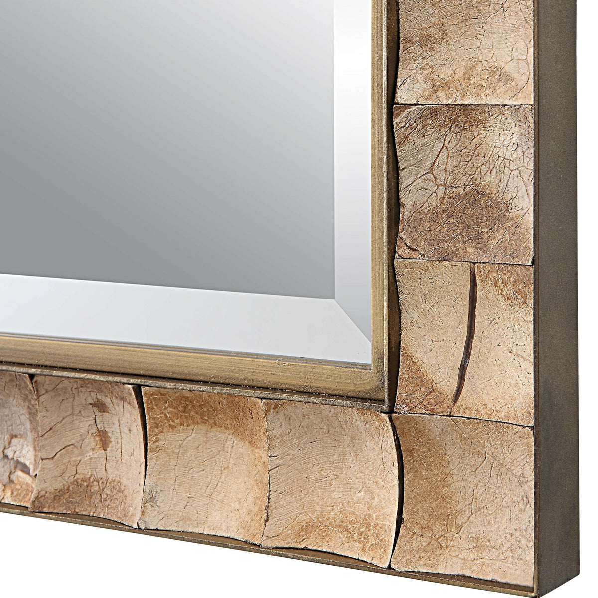 Cocos Coconut Shell Mirror.