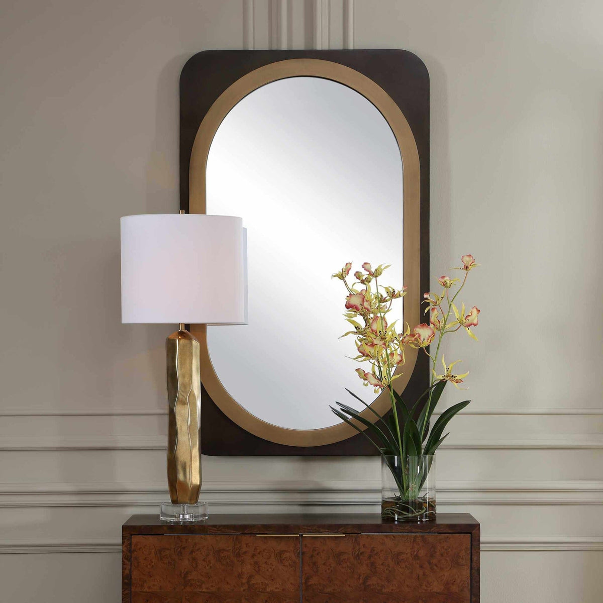 Uttermost Mirrors Condesa Bronze & Gold Mirror House of Isabella UK