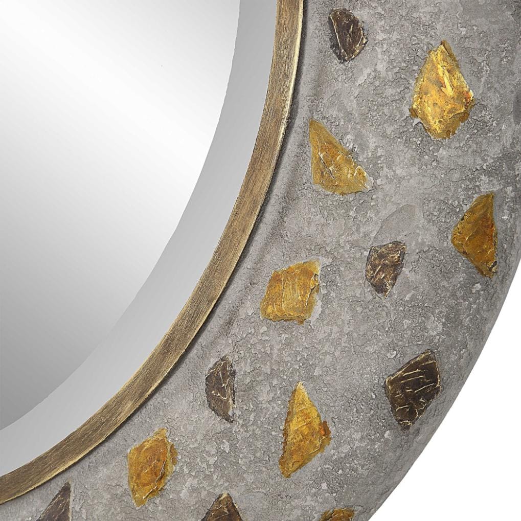 Uttermost Mirrors Copper Terrazzo Round Mirror House of Isabella UK