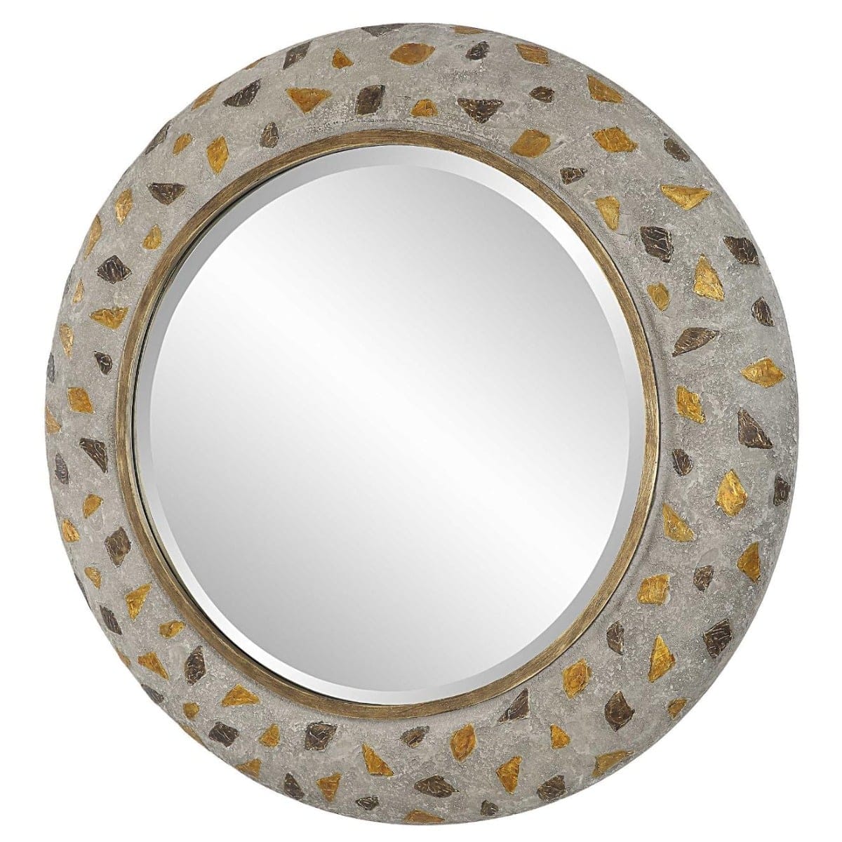 Uttermost Mirrors Copper Terrazzo Round Mirror House of Isabella UK