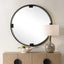 Uttermost Mirrors Cornelia Black Round Mirror House of Isabella UK